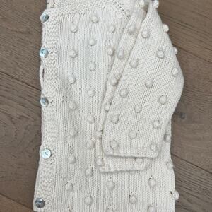 NAPAANI Toddler Girls Organic Knit Cardigan Sweater Sz 2